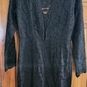 Black lace dress